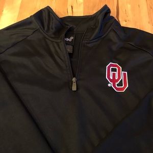 Oklahoma Sooners 1/4 Zip Pullover, Size XL